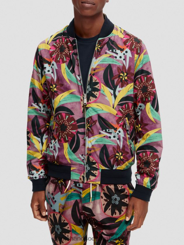 muži oblečenie combo a Scotch & Soda obojstranná bombardovacia bunda s potlačou 4ZV00D562