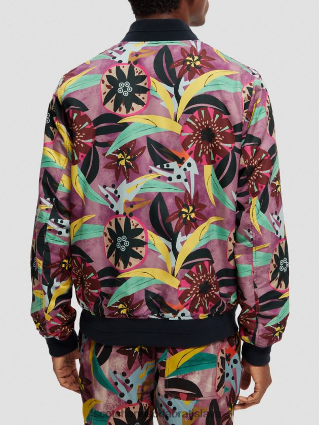 muži oblečenie combo a Scotch & Soda obojstranná bombardovacia bunda s potlačou 4ZV00D562