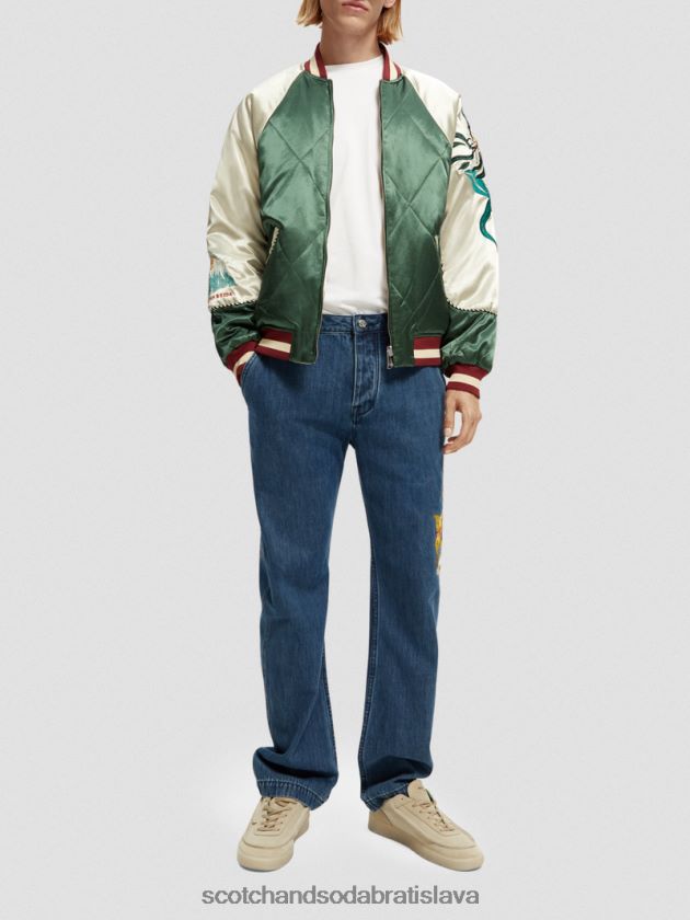 muži oblečenie combo a Scotch & Soda vyšívaný saténový bomber 4ZV00D559