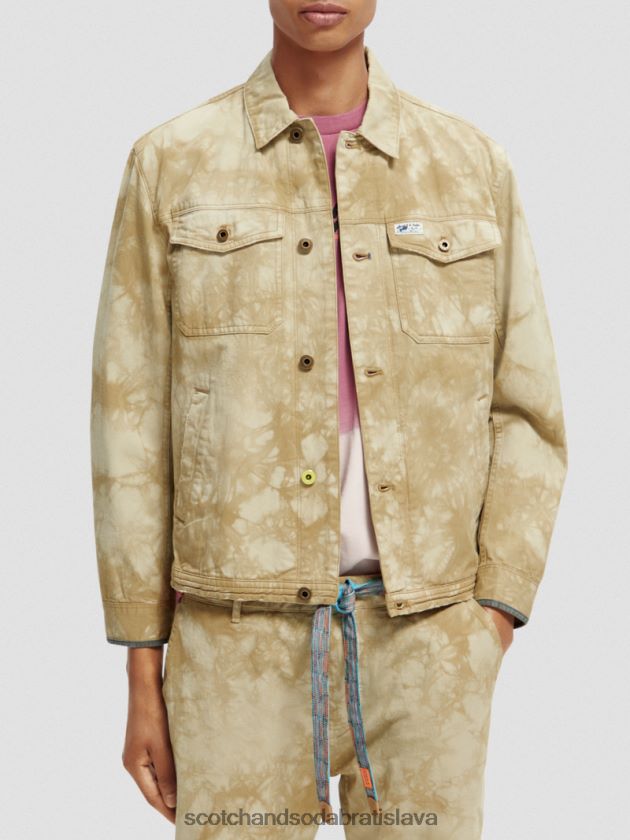 muži oblečenie combo b Scotch & Soda rifľová bunda s kravatou 4ZV00D577