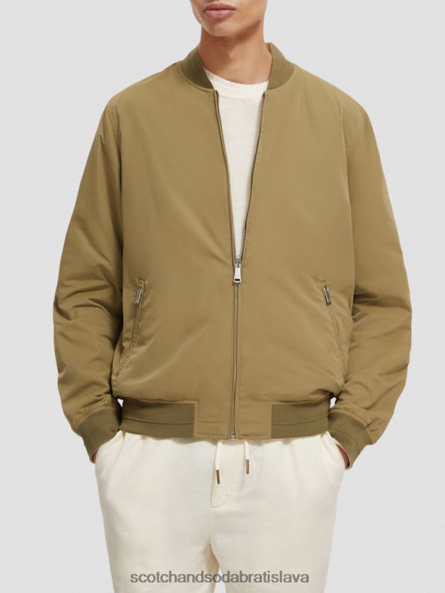 muži oblečenie kaki Scotch & Soda obojstranná bomber bunda 4ZV00D574
