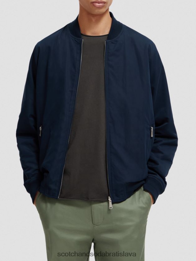 muži oblečenie námornícka/armádna kvetina aop Scotch & Soda obojstranná bomber bunda 4ZV00D573