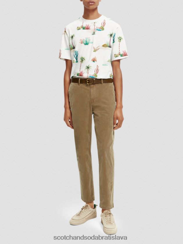 muži príslušenstvo kaki Scotch & Soda kožený opasok 4ZV00D721