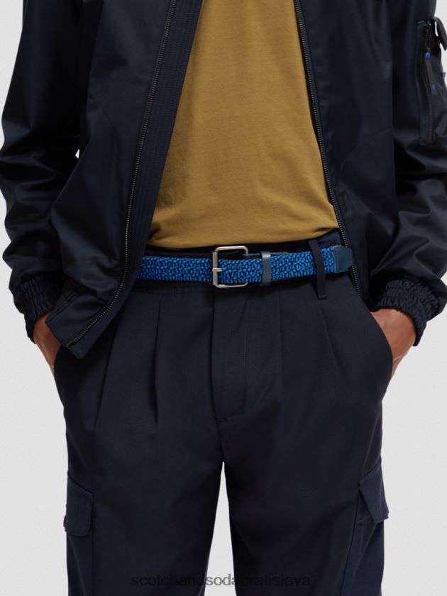 muži príslušenstvo kombo c Scotch & Soda páskový opasok lemovaný kožou 4ZV00D713