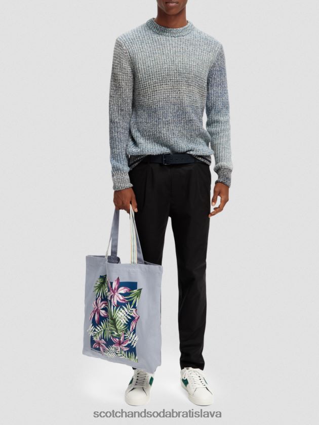 muži príslušenstvo svetlo šedá Scotch & Soda plátenná taška na umelecké diela 4ZV00D705