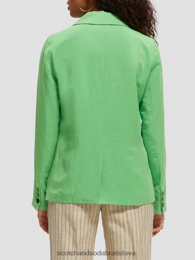 ženy oblečenie svetlý papagáj Scotch & Soda dvojradový blejzer 4ZV00D176