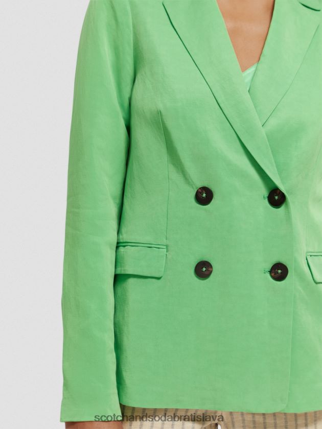 ženy oblečenie svetlý papagáj Scotch & Soda dvojradový blejzer 4ZV00D176