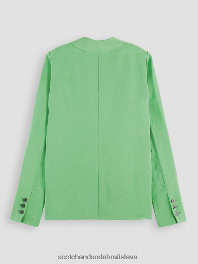 ženy oblečenie svetlý papagáj Scotch & Soda dvojradový blejzer 4ZV00D176