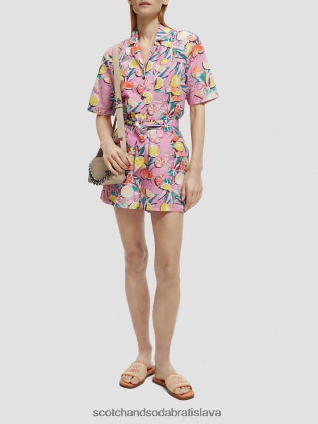 ženy oblečenie citrusová tekvica orchidea Scotch & Soda táborová košeľa s potlačou 4ZV00D43