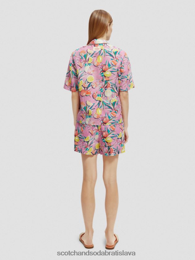 ženy oblečenie citrusová tekvica orchidea Scotch & Soda táborová košeľa s potlačou 4ZV00D43