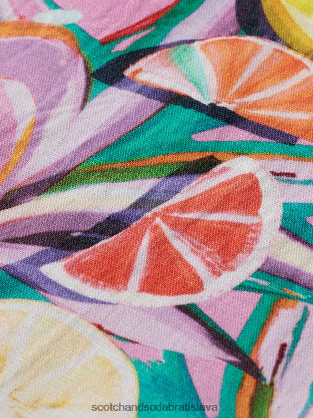ženy oblečenie citrusová tekvica orchidea Scotch & Soda táborová košeľa s potlačou 4ZV00D43