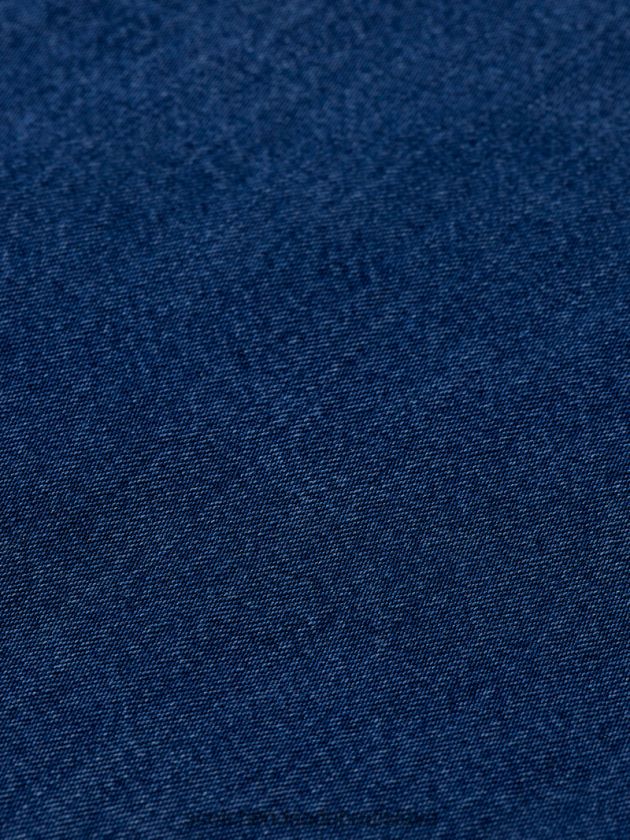 ženy oblečenie umyté indigo Scotch & Soda vyprané indigové tričko 4ZV00D45