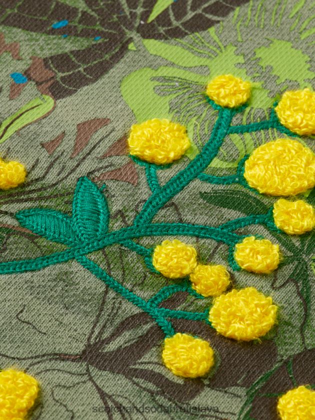 ženy oblečenie armády Scotch & Soda umelecká mikina voľného strihu 4ZV00D214