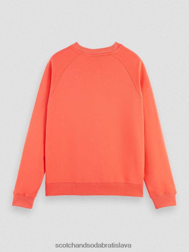 ženy oblečenie ibištek Scotch & Soda mikina s výstrihom z organickej bavlny 4ZV00D195