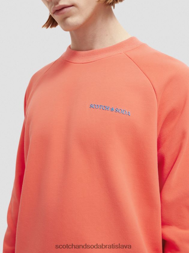 ženy oblečenie ibištek Scotch & Soda mikina s výstrihom z organickej bavlny 4ZV00D195