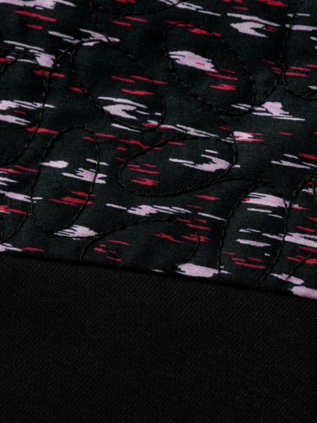 ženy oblečenie čierna Scotch & Soda prešívaná panelová mikina uvoľneného strihu 4ZV00D210