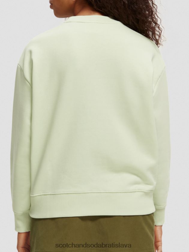 ženy oblečenie morská pena Scotch & Soda mikina voľného strihu z organickej bavlny 4ZV00D188