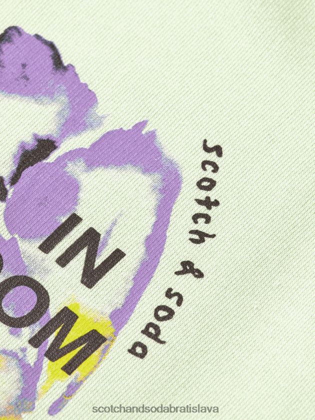 ženy oblečenie morská pena Scotch & Soda mikina voľného strihu z organickej bavlny 4ZV00D188