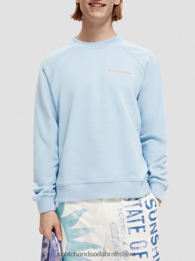 ženy oblečenie obloha Scotch & Soda mikina s výstrihom z organickej bavlny 4ZV00D197