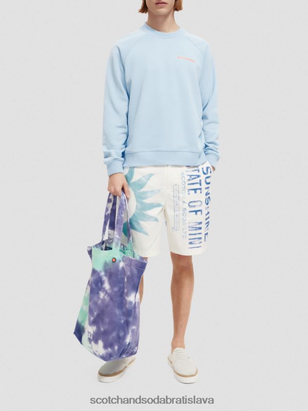 ženy oblečenie obloha Scotch & Soda mikina s výstrihom z organickej bavlny 4ZV00D197