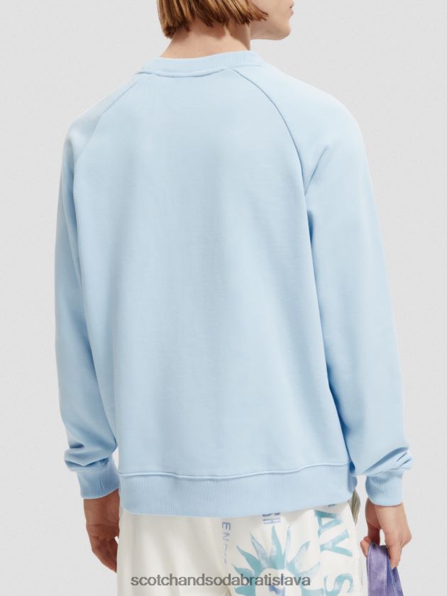 ženy oblečenie obloha Scotch & Soda mikina s výstrihom z organickej bavlny 4ZV00D197