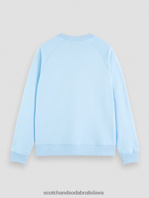 ženy oblečenie obloha Scotch & Soda mikina s výstrihom z organickej bavlny 4ZV00D197