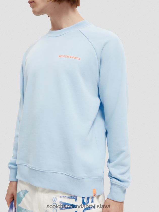 ženy oblečenie obloha Scotch & Soda mikina s výstrihom z organickej bavlny 4ZV00D197