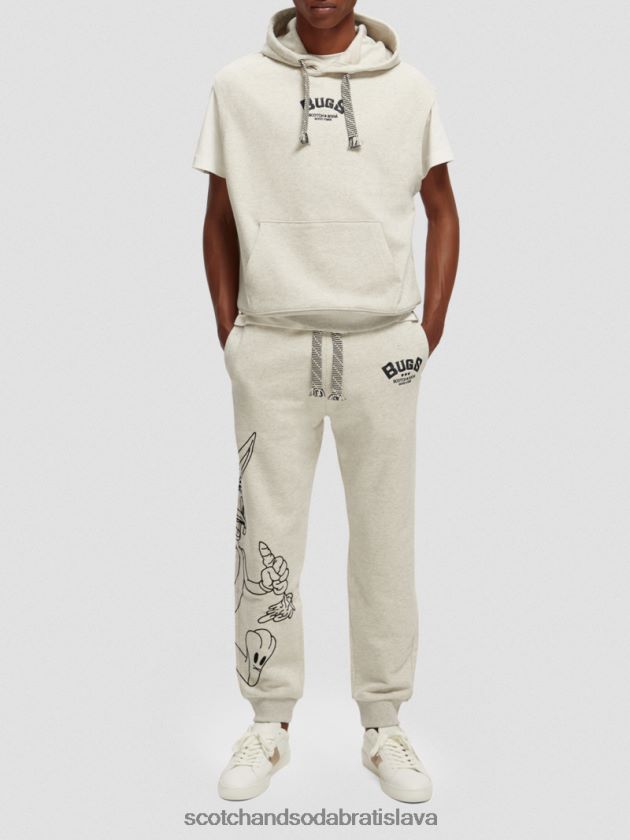 ženy oblečenie off white melange Scotch & Soda looney tunes vyšívané tepláky 4ZV00D185