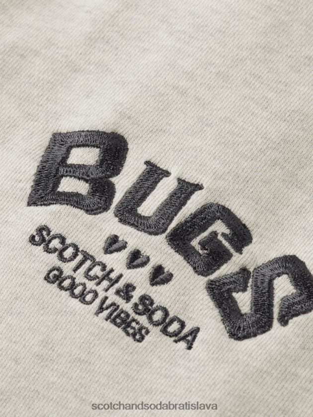 ženy oblečenie off white melange Scotch & Soda looney tunes vyšívané tepláky 4ZV00D185