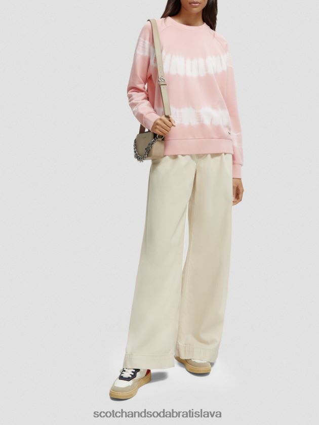 ženy oblečenie ruža Scotch & Soda viazaná mikina uvoľneného strihu 4ZV00D228