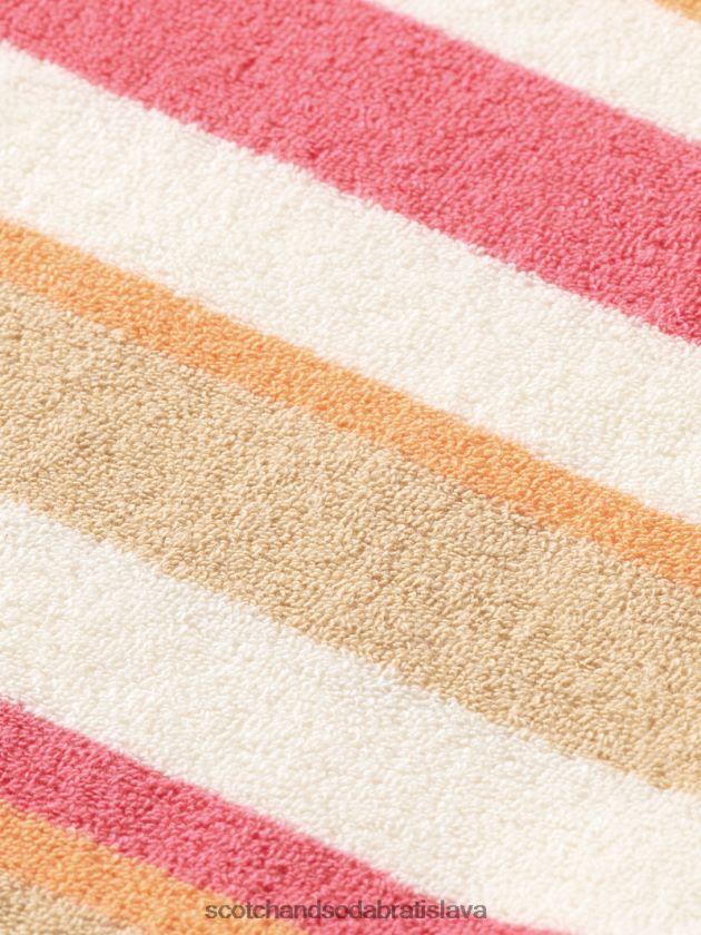 ženy oblečenie vanilková biela Scotch & Soda uteráková mikina s polovičným zipsom 4ZV00D178