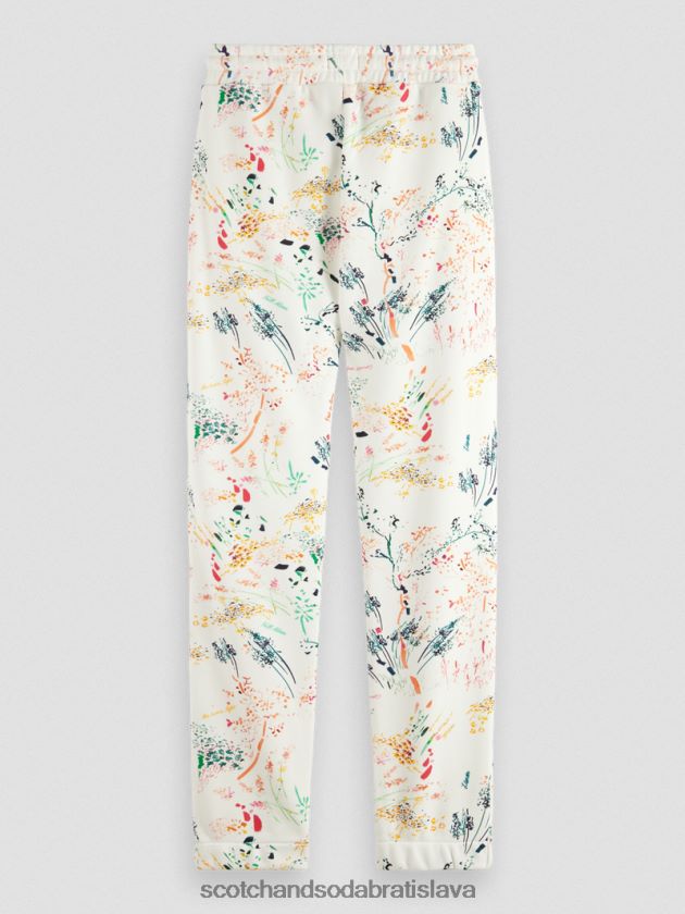 ženy oblečenie divokejšia biela Scotch & Soda tepláky s potlačou v strednej časti 4ZV00D171