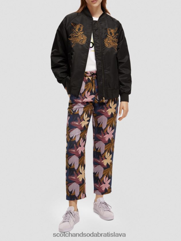 ženy oblečenie kvetinová kamufláž Scotch & Soda žakárovo tkaný jogger 4ZV00D152