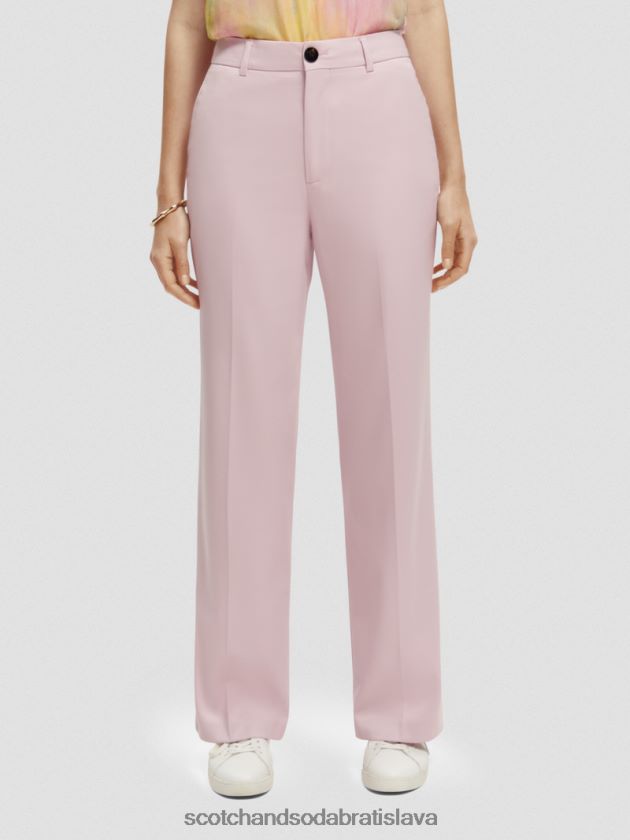 ženy oblečenie levanduľa Scotch & Soda edie vysoké široké nohavice 4ZV00D158