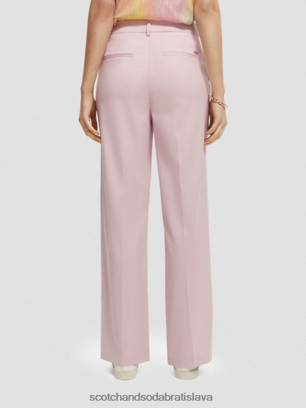 ženy oblečenie levanduľa Scotch & Soda edie vysoké široké nohavice 4ZV00D158