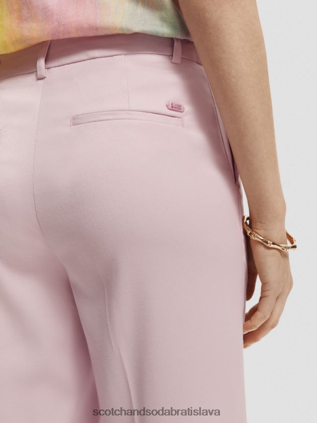 ženy oblečenie levanduľa Scotch & Soda edie vysoké široké nohavice 4ZV00D158