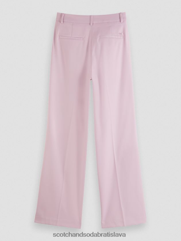 ženy oblečenie levanduľa Scotch & Soda edie vysoké široké nohavice 4ZV00D158