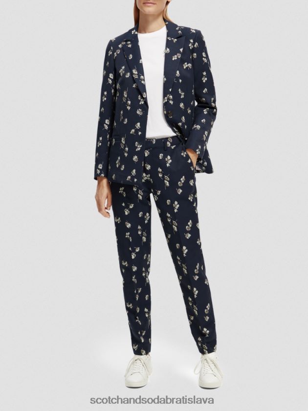 ženy oblečenie tulipány Scotch & Soda nízke stredne vysoké žakárové nohavice slim fit strihu 4ZV00D153