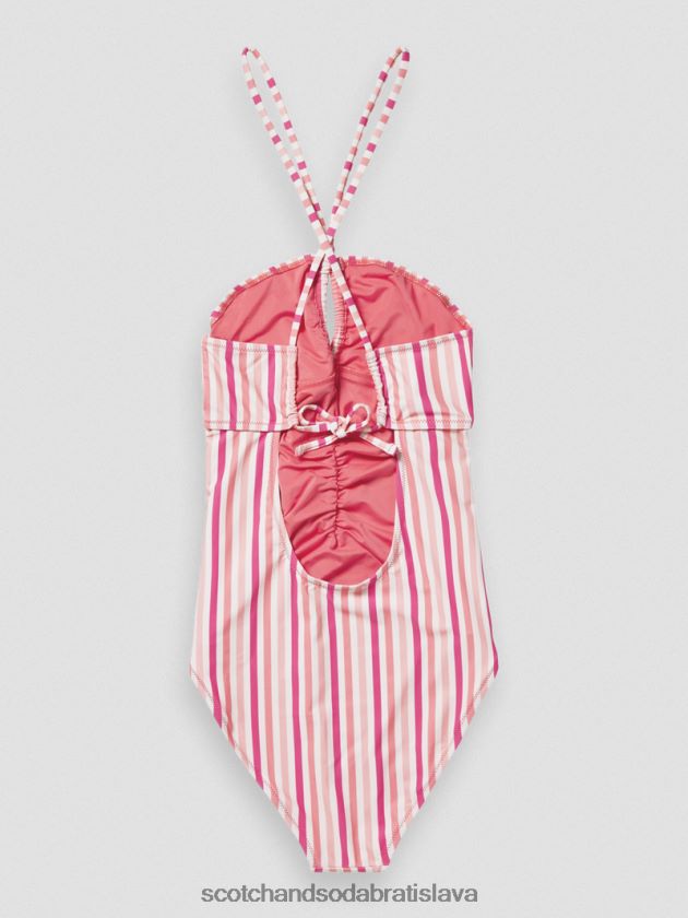 ženy oblečenie ružový punč Scotch & Soda ohlávkové plavky 4ZV00D257