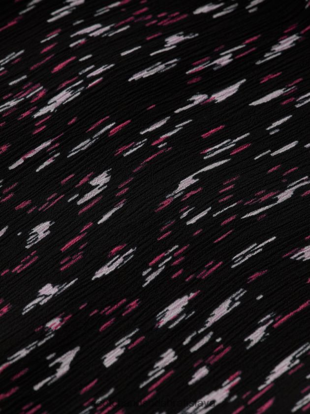 ženy oblečenie ikat dážď Scotch & Soda Maxi šaty s odstupňovaným véčkovým výstrihom s dlhým rukávom 4ZV00D34