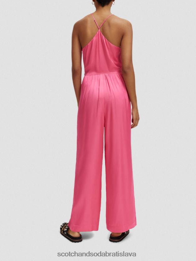 ženy oblečenie ružový punč Scotch & Soda pretekárska kombinéza s výstrihom do V 4ZV00D30