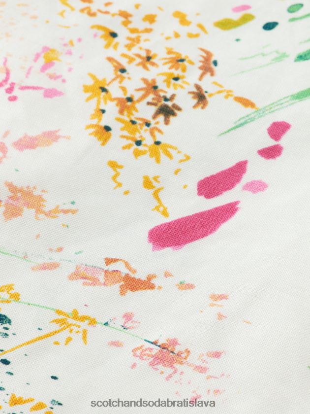 ženy oblečenie divokejšia biela Scotch & Soda vysoké šortky v mini dĺžke 4ZV00D233