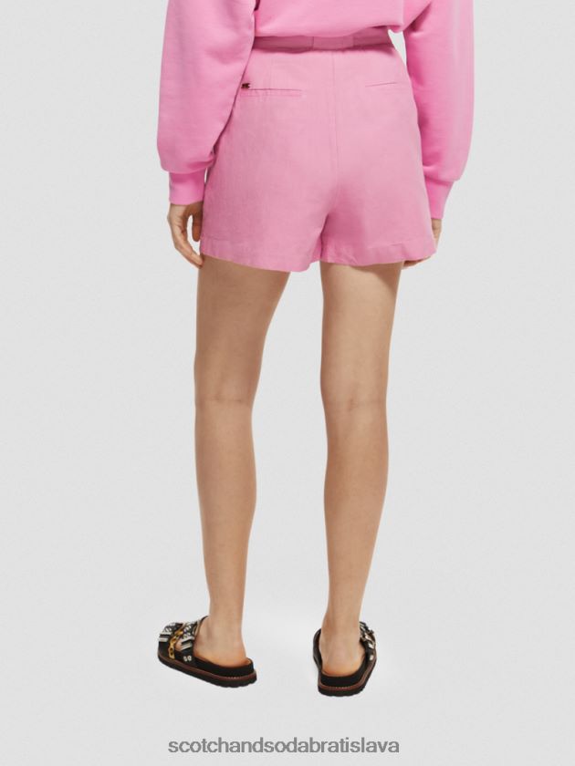 ženy oblečenie orchidea ružová Scotch & Soda vysoké šortky strednej dĺžky 4ZV00D239