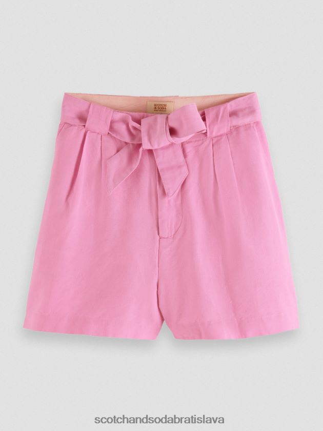 ženy oblečenie orchidea ružová Scotch & Soda vysoké šortky strednej dĺžky 4ZV00D239