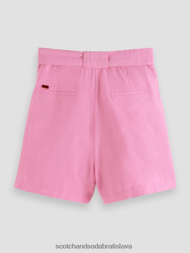 ženy oblečenie orchidea ružová Scotch & Soda vysoké šortky strednej dĺžky 4ZV00D239