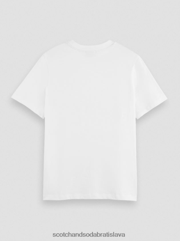 ženy oblečenie biely Scotch & Soda tričko regular fit 4ZV00D103