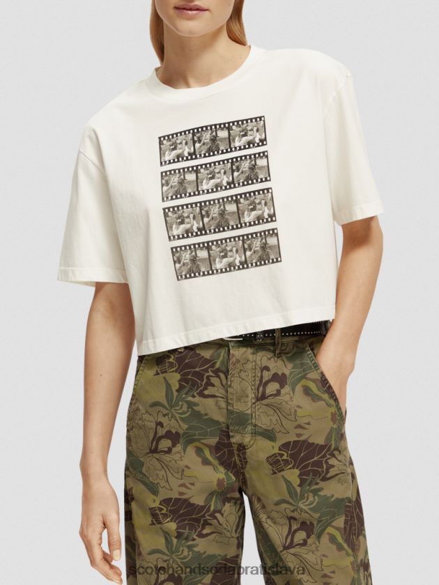 ženy oblečenie combo b Scotch & Soda orezané tričko s fotografiou 4ZV00D113