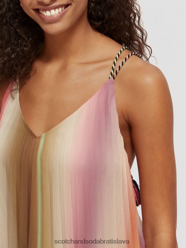 ženy oblečenie dúhové ombre Scotch & Soda nariasené tielko s výstrihom do V 4ZV00D116