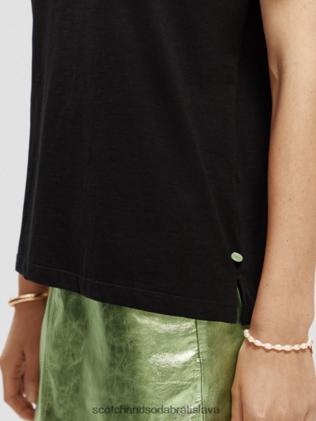 ženy oblečenie čierna Scotch & Soda tričko regular fit 4ZV00D100