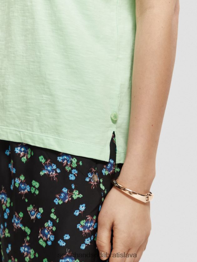 ženy oblečenie jaseň mäta Scotch & Soda tričko regular fit 4ZV00D99